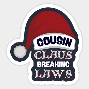 Cousin Claus Trendy Rebel Sticker